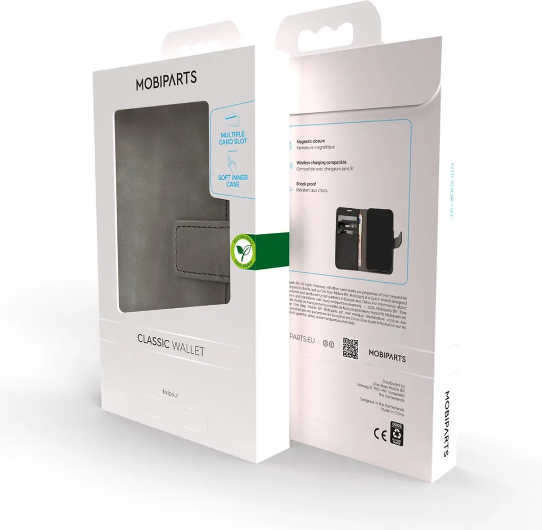 Mobiparts Classic Wallet Hoesje MP-5000793 - iPhone 13 Pro Max Grijs