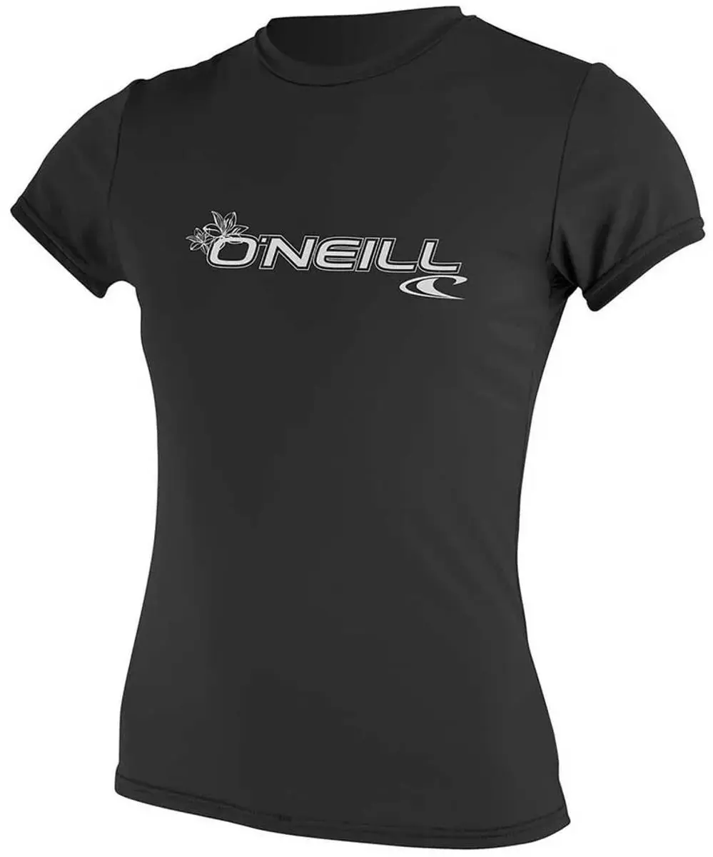 O'Neill Basic Skins Korte Mouw Spatlap Dames - Maat S - Zwart
