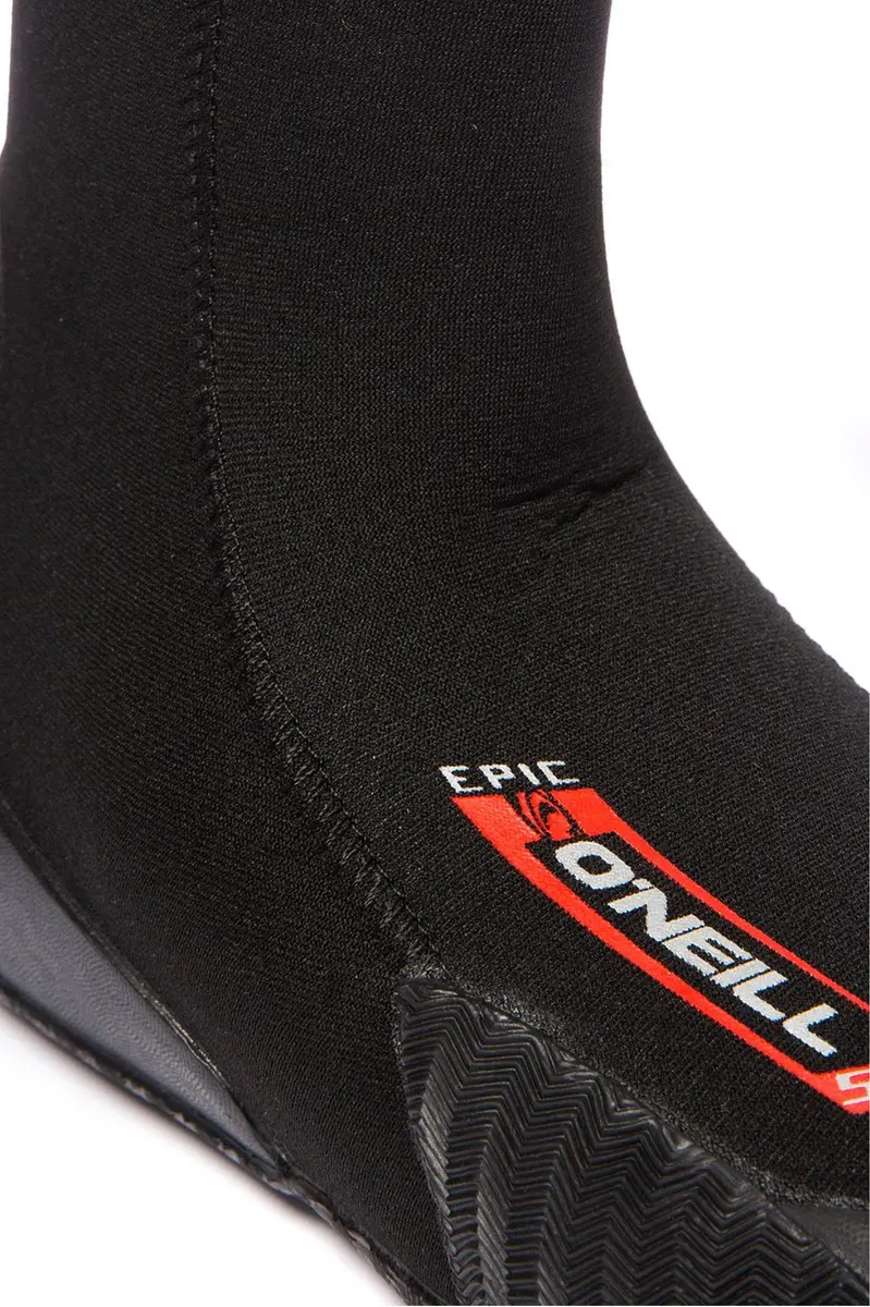 O'Neill Epic 5mm Round Toe Boots - Zwart