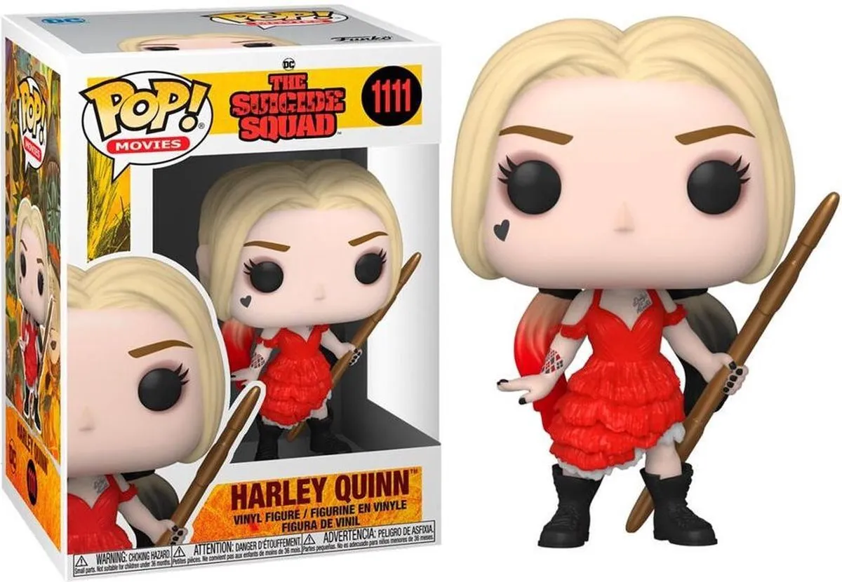Funko Suicide Squad POP! Movies Harley Quinn Damaged Dress - 9cm - Multicolours