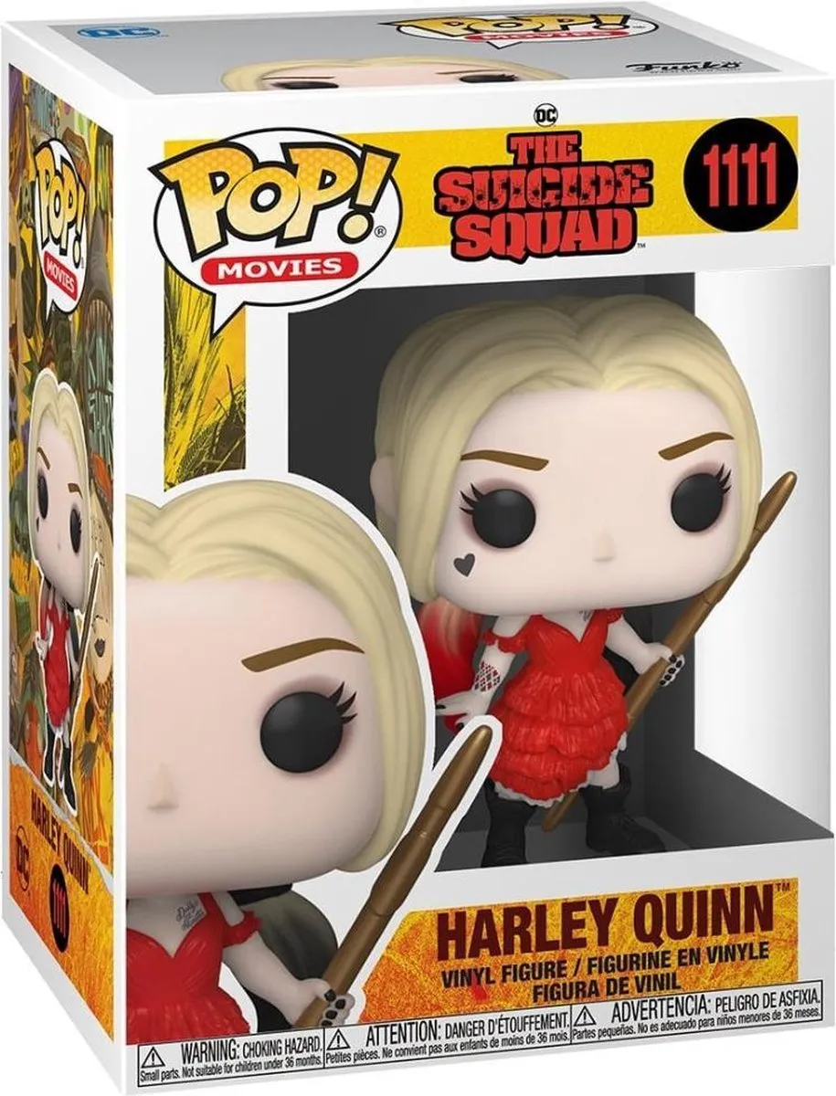 Funko Suicide Squad POP! Movies Harley Quinn Damaged Dress - 9cm - Multicolours