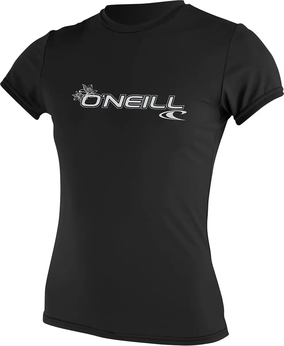 O'Neill Basic Skins Korte Mouw Spatlap Dames - Maat L - Zwart