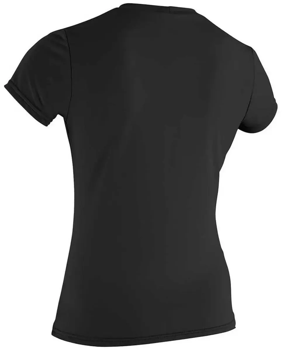 O'Neill Basic Skins Korte Mouw Spatlap Dames - Maat L - Zwart
