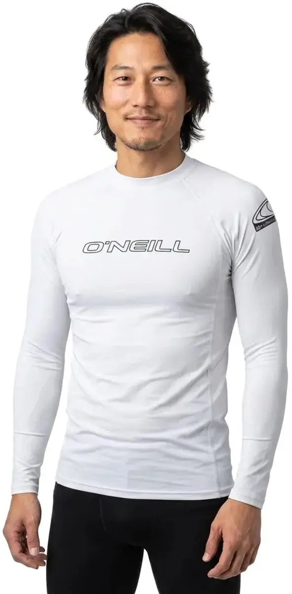 O'Neill UV-shirt Heren Lange Mouwen - S - Wit - afbeelding 6 van 6