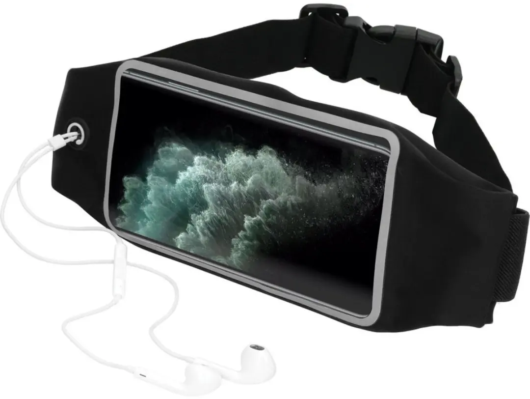 Mobiparts Comfort Fit Sport Belt MP-117371 - Apple iPhone 11 Pro Max - 5 Pasjes - Zwart - afbeelding 6 van 6