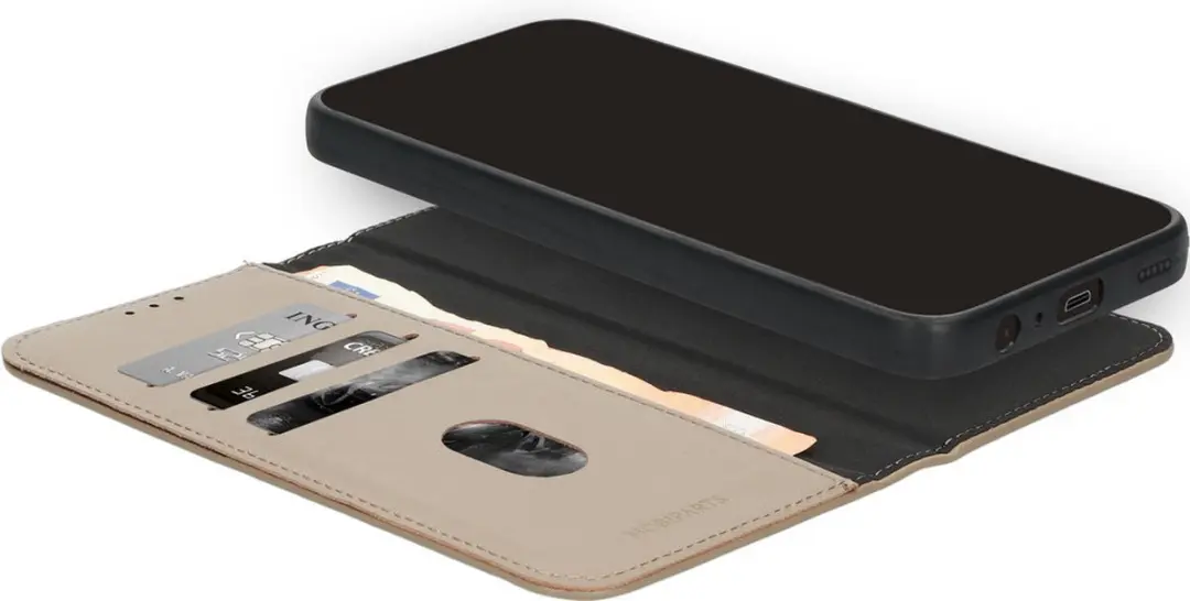 Mobiparts MP-125671 Hoesje Samsung Galaxy A15 - Wallet 2-in-1 Beige