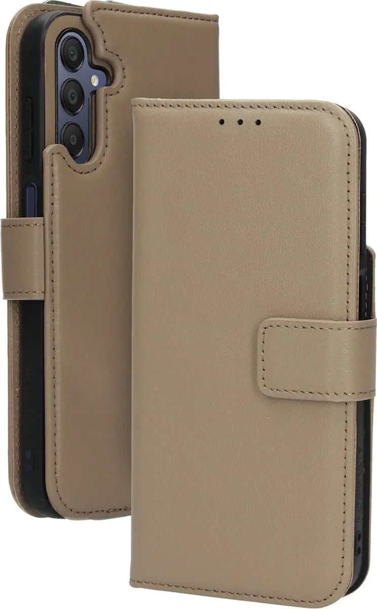 Mobiparts MP-125671 Hoesje Samsung Galaxy A15 - Wallet 2-in-1 Beige