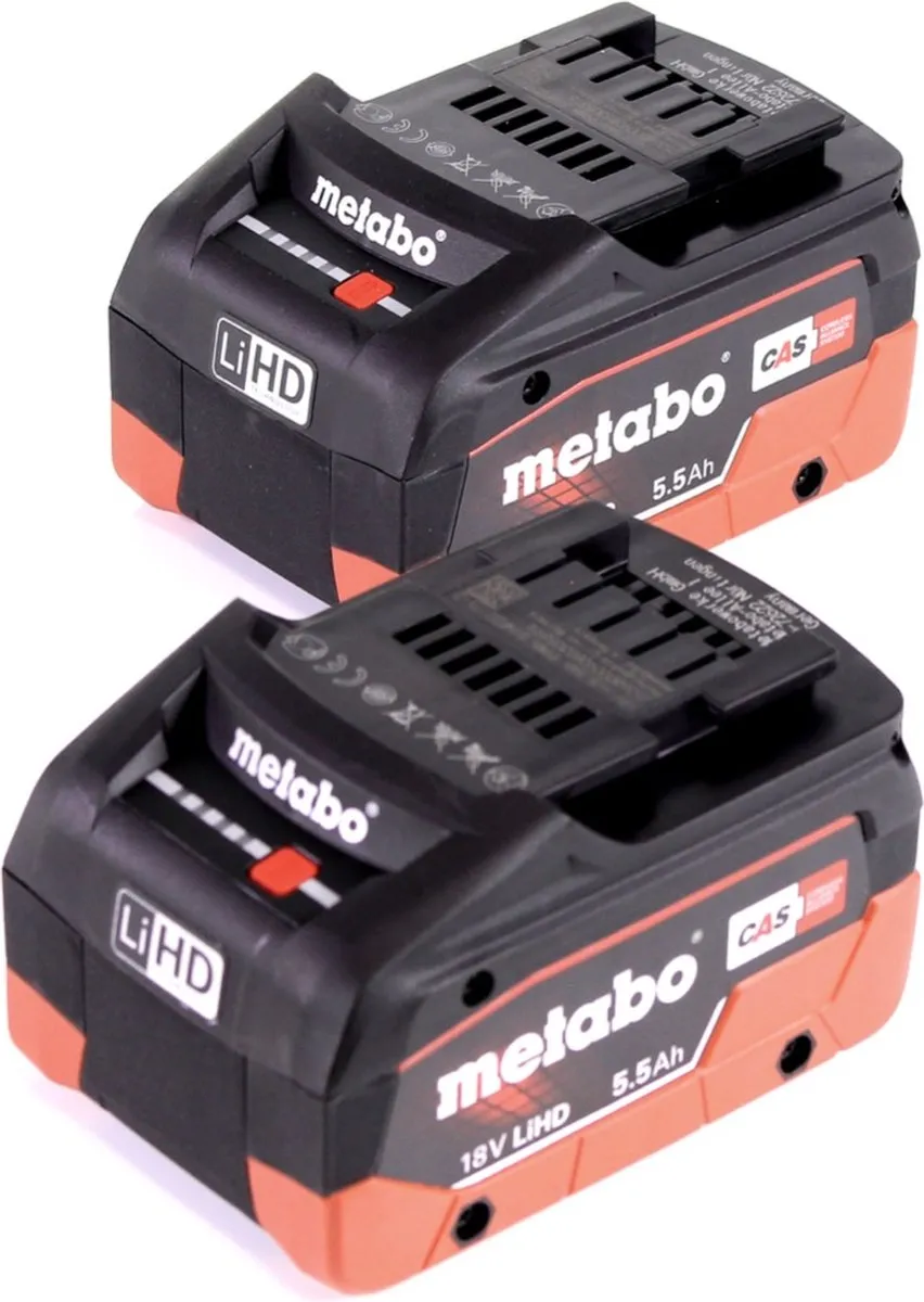 Metabo Accuset 18V LiHD 5,5Ah - 2x Accu 625368000