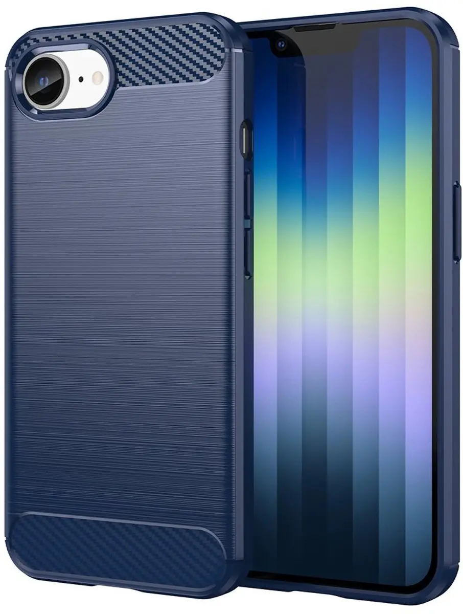 MobiQ Carbon Look Hoesje iPhone 16e 46-00822
