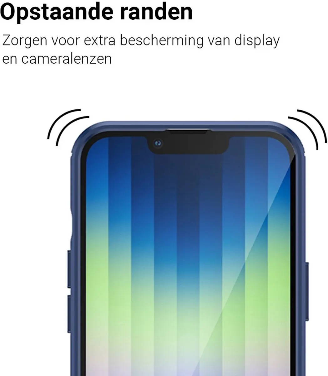MobiQ Carbon Look Hoesje iPhone 16e 46-00822 - Blauw
