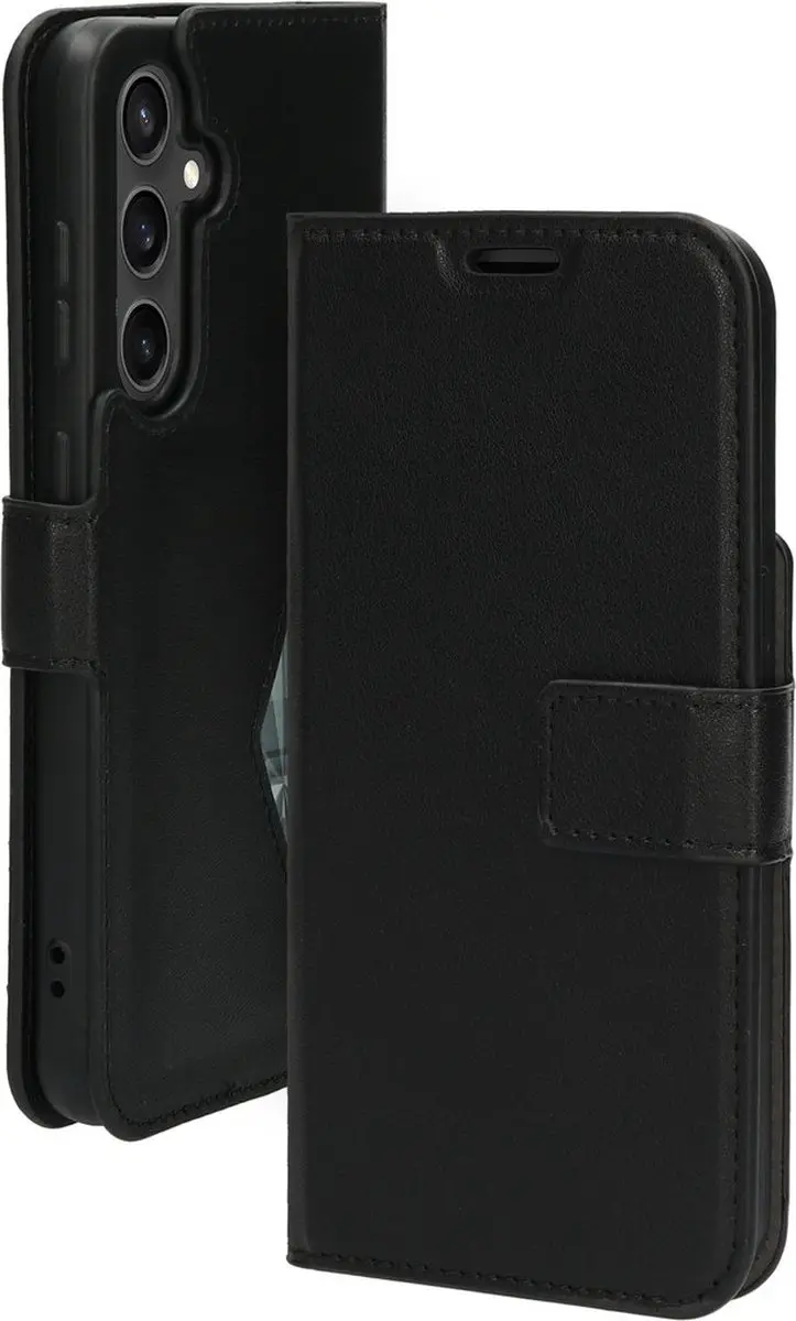 Mobiparts MP-125456 Hoesje Samsung Galaxy S23 FE - Wallet - Eco Leer - Zwart