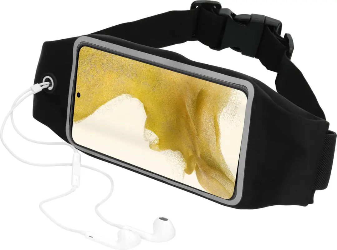 Mobiparts Comfort Fit Sport Belt MP-118660 - iPhone 13 Pro - 5 Pasjes - Zwart