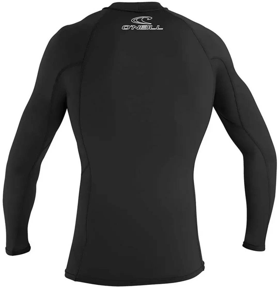 O'Neill Basic Skins L/S Rashguard Heren - S - Zwart/Wit
