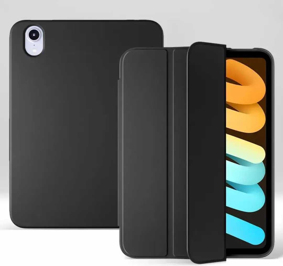 MobiQ Flexibel Pencil Hoesje iPad Mini 6 2021 - 8.3" - Zwart
