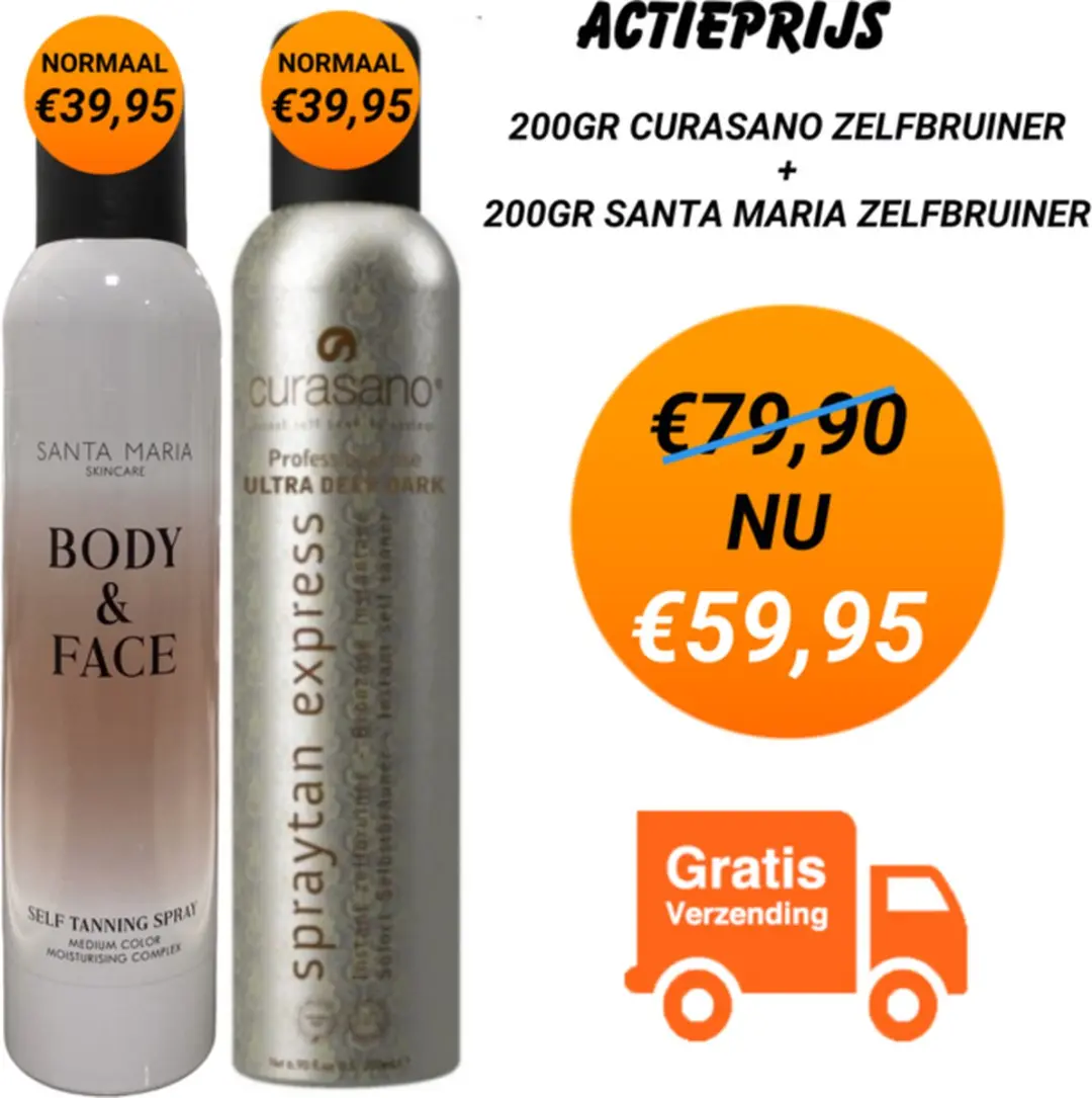 Curasano Zelfbruiner 2x200ml