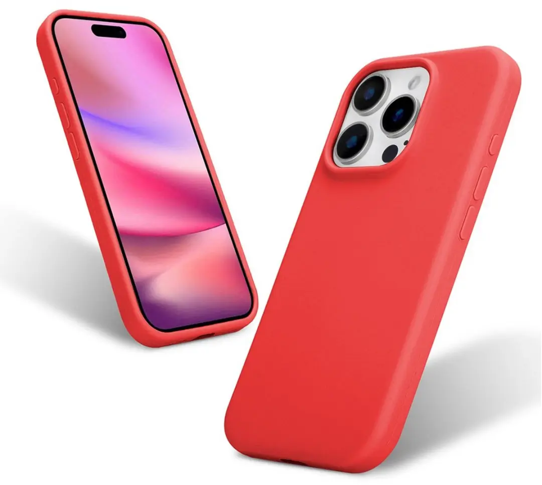 MobiQ Liquid Silicone Hoesje iPhone 16 Pro
