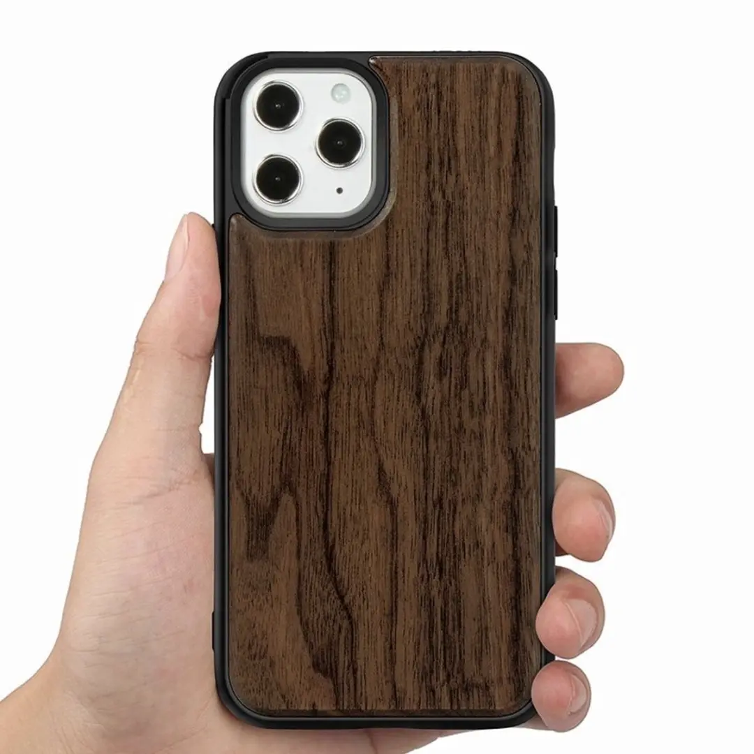 MobiQ Houten Backcover iPhone 17 - Walnoot