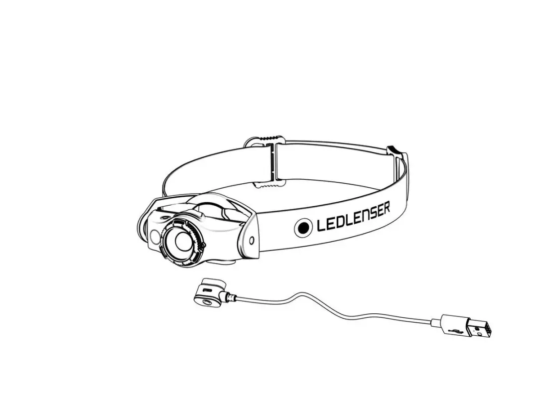 Ledlenser MH5 Hoofdlamp - 400 Lumen - Oplaadbaar - Zwart/Grijs