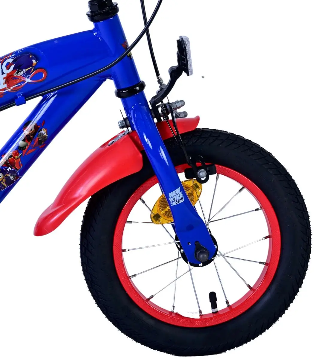 Volare Turbo Crew Kinderfiets 12" - Jongens - Blauw/Rood