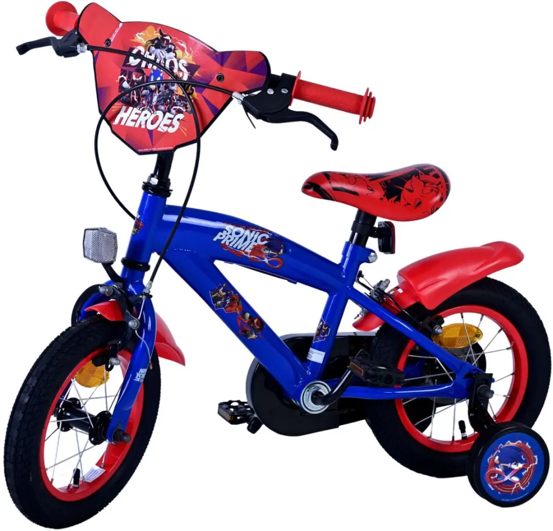 Volare Turbo Crew Kinderfiets 12" - Jongens - Blauw/Rood - afbeelding 6 van 6