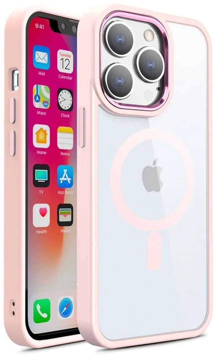 MobiQ Clear Hybrid MagSafe Hoesje iPhone 16 Pro