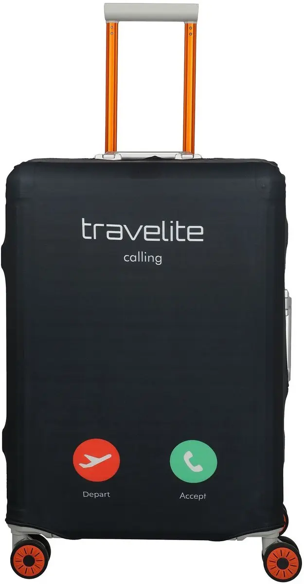 Travelite Kofferhoes 56cm - Zwart
