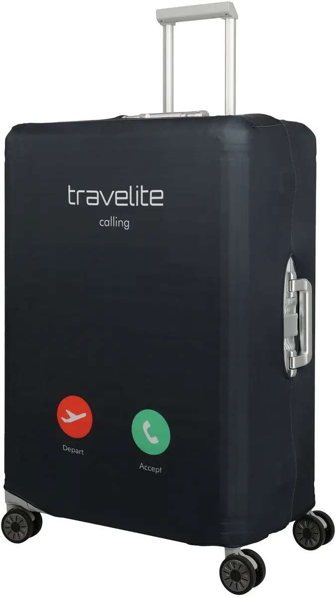 Travelite Kofferhoes 56cm - Zwart