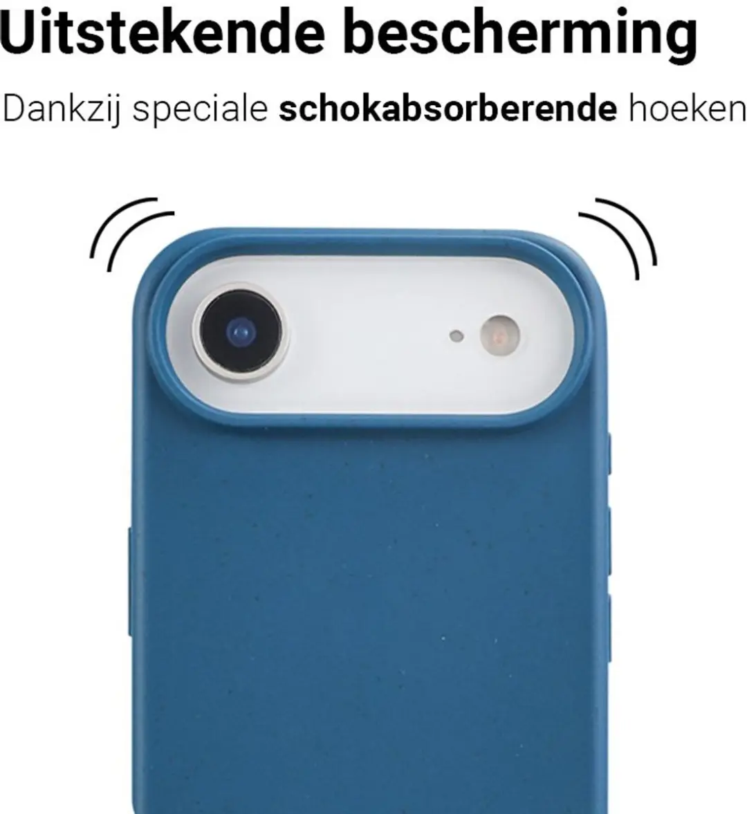 MobiQ Flexibel Eco Hoesje iPhone 17 Air 46-01272 - Blauw