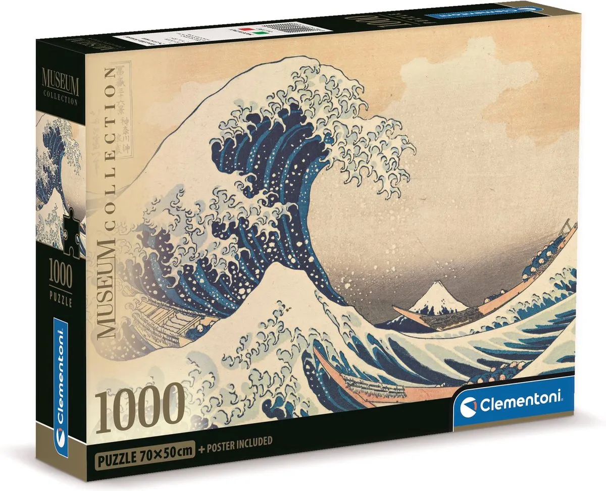 Clementoni La Grande Onda Hokusai Puzzel 1000 Stuks