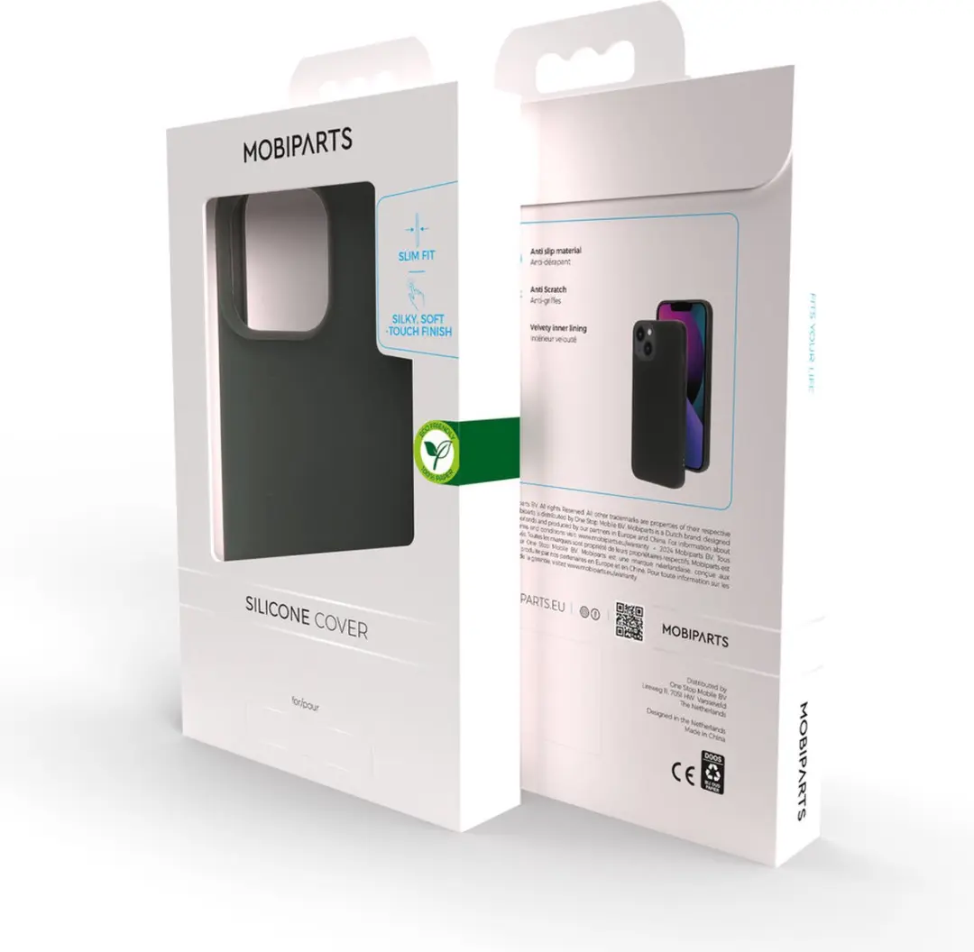 Mobiparts MP-5001561 Silicone Hoesje iPhone 14 Pro - Grijs