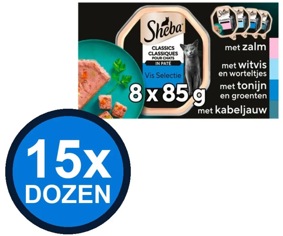 Sheba Classic Alu Paté Vis Sel