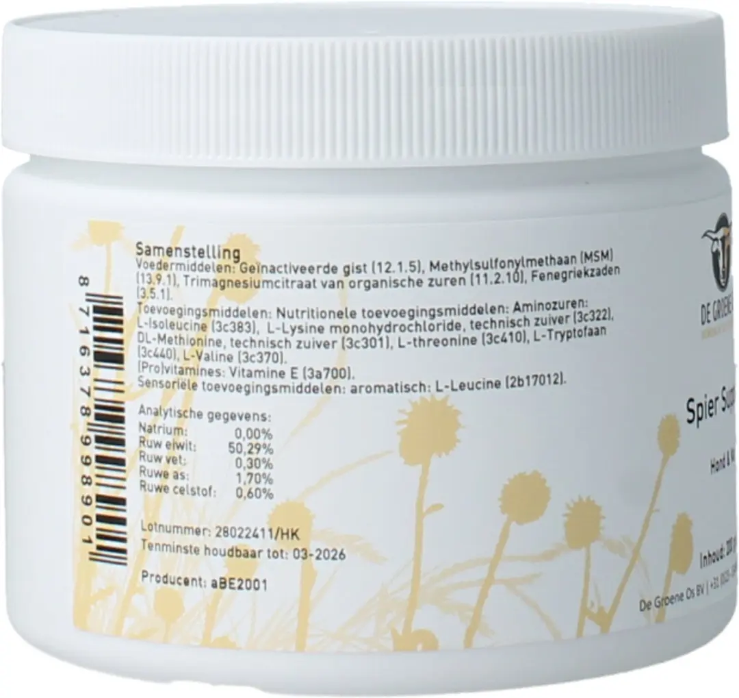 Vitals De Groene Os Spiersupport 200g