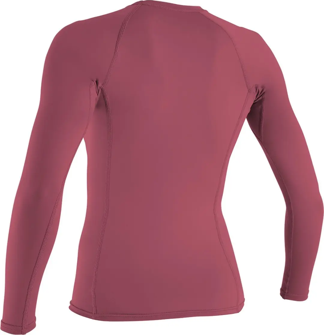 O'Neill Basic Skins L/S Crew Surfshirt - Maat L - Roze/Wit