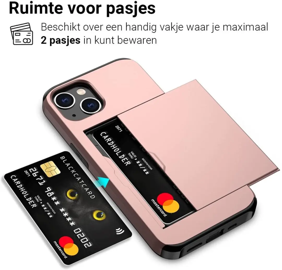 MobiQ iPhone 15 Pashoesje - Roze - MPN 13-02660