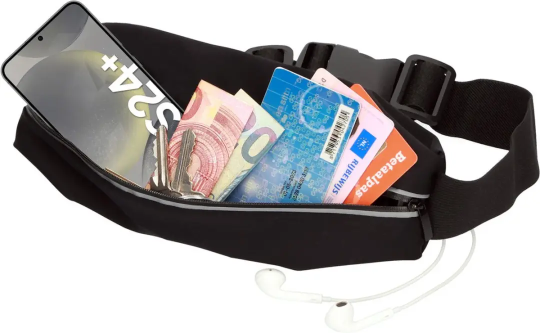 Mobiparts Comfort Fit Sport Belt MP-125484 - Zwart