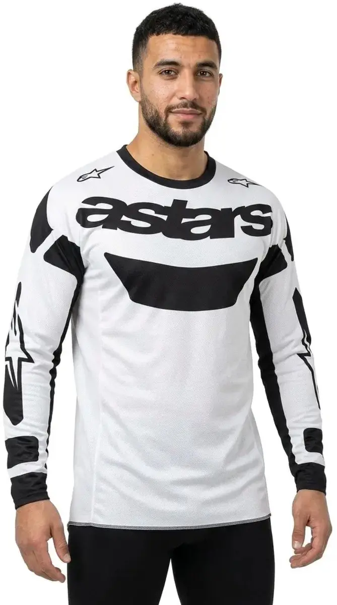 Alpinestars Racer Riway Motorcross Trui - L - Wit/Zwart