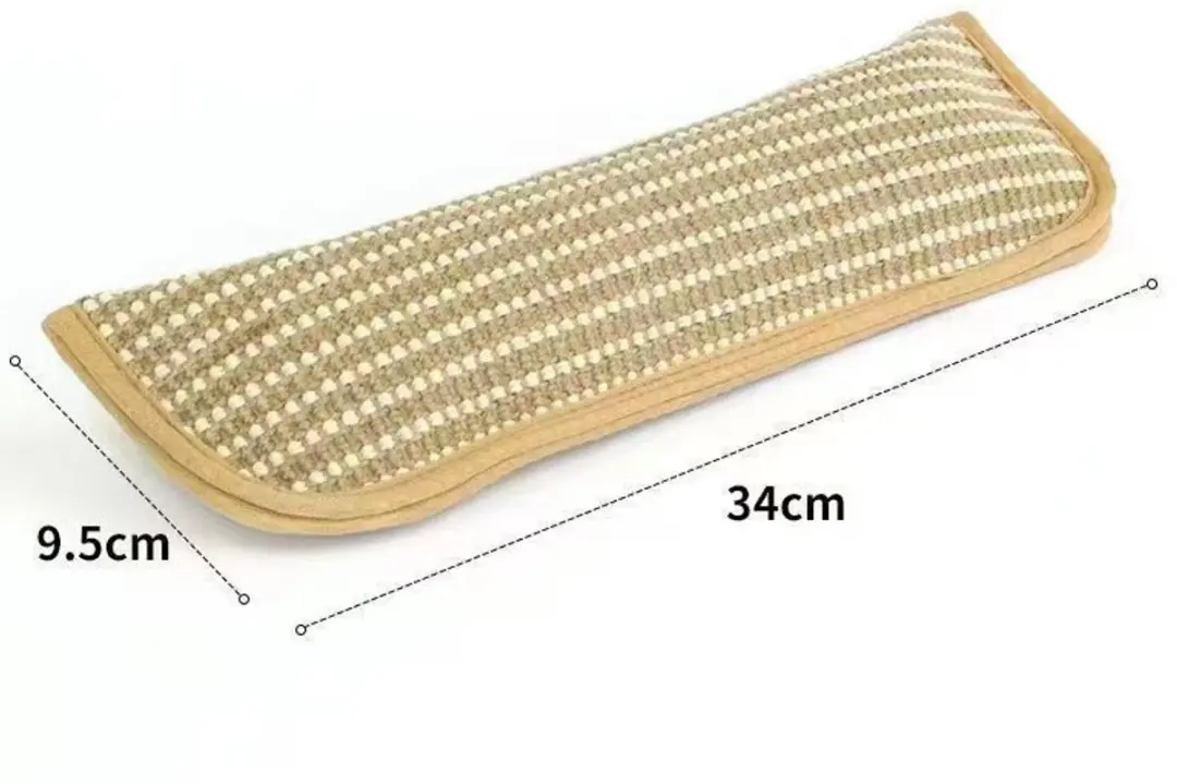 ECTEATOY Kattenkruid Kussen - 34x9,5cm - Beige/Wit