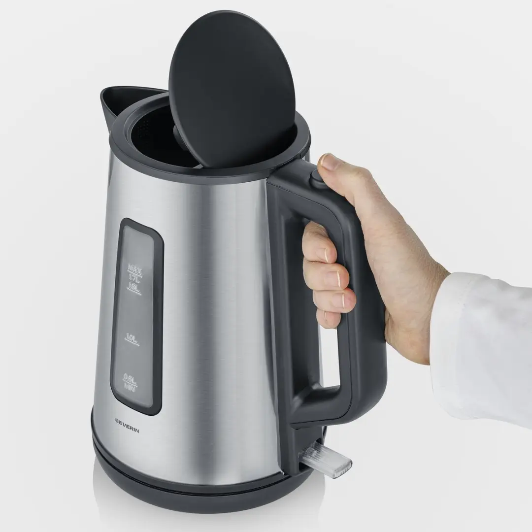 Severin WK 9372 Waterkoker 1,7L 2200W - RVS/Zwart - afbeelding 6 van 6