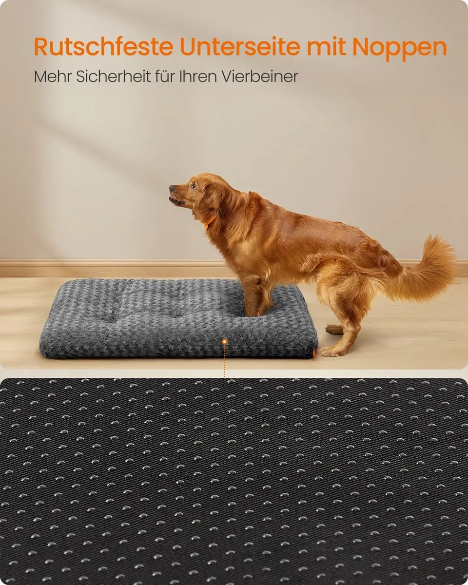 Songmics Hondenbed 122x74cm - Leigrijs - afbeelding 5 van 6