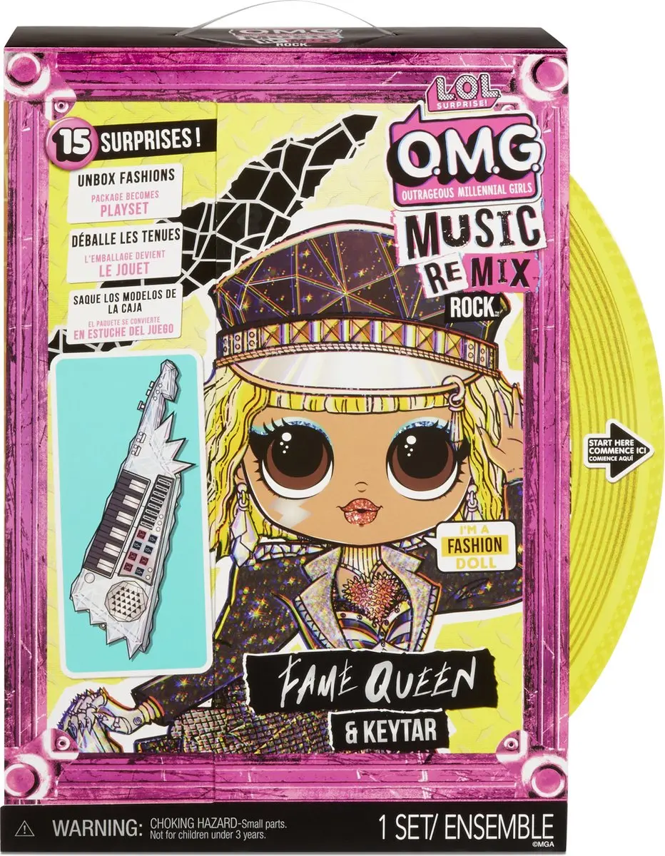 LOL! Surprise! OMG Remix Rock Fame Queen Modepop - 15 Verrassingen - afbeelding 4 van 6