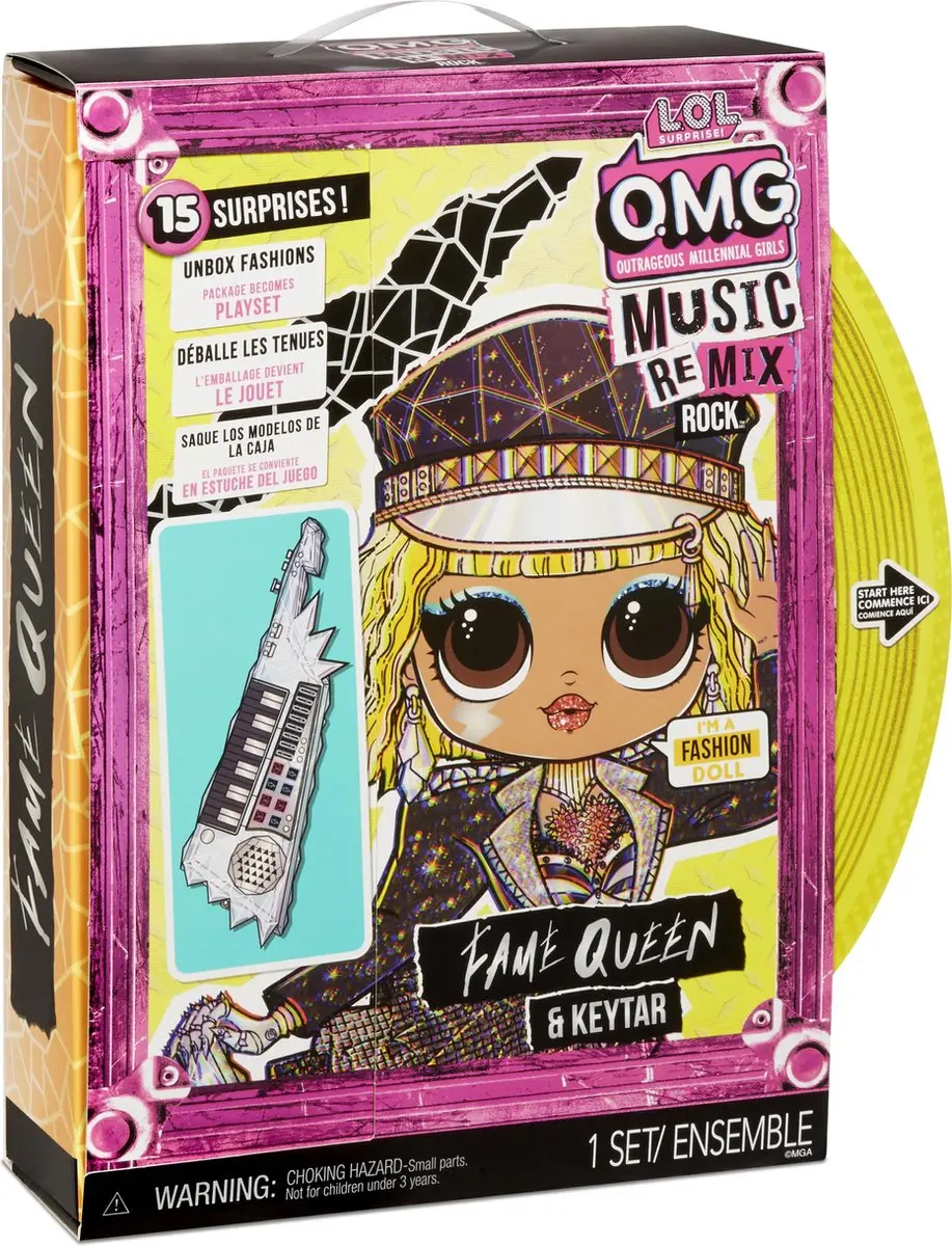 LOL! Surprise! OMG Remix Rock Fame Queen Modepop - 15 Verrassingen - afbeelding 3 van 6