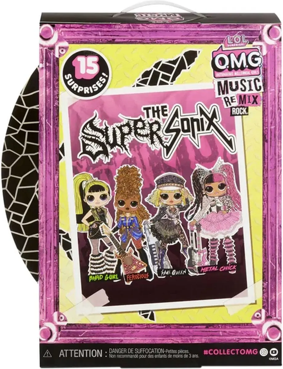 LOL! Surprise! OMG Remix Rock Fame Queen Modepop - 15 Verrassingen - afbeelding 6 van 6