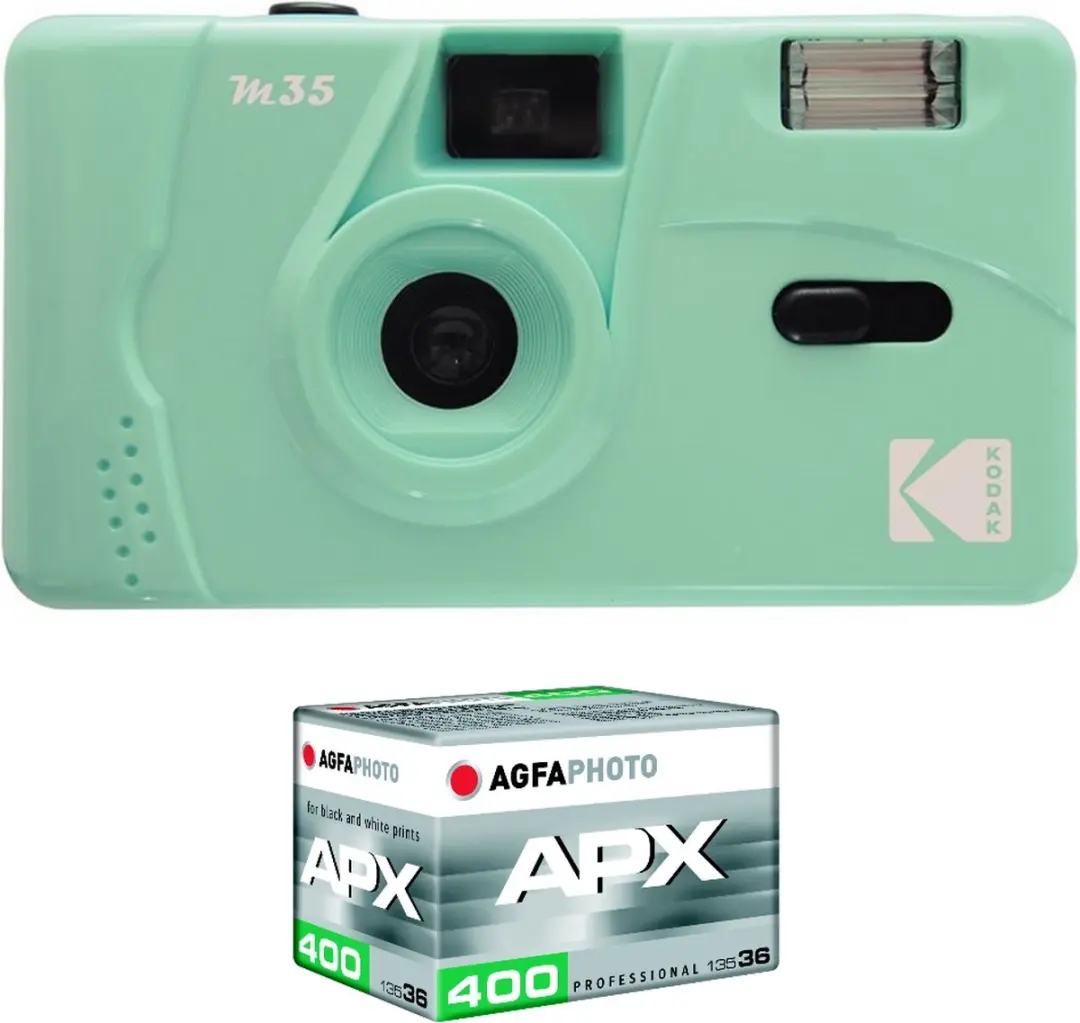 Kodak M35 Analoge Camera - Mint Groen - ISO 200/400