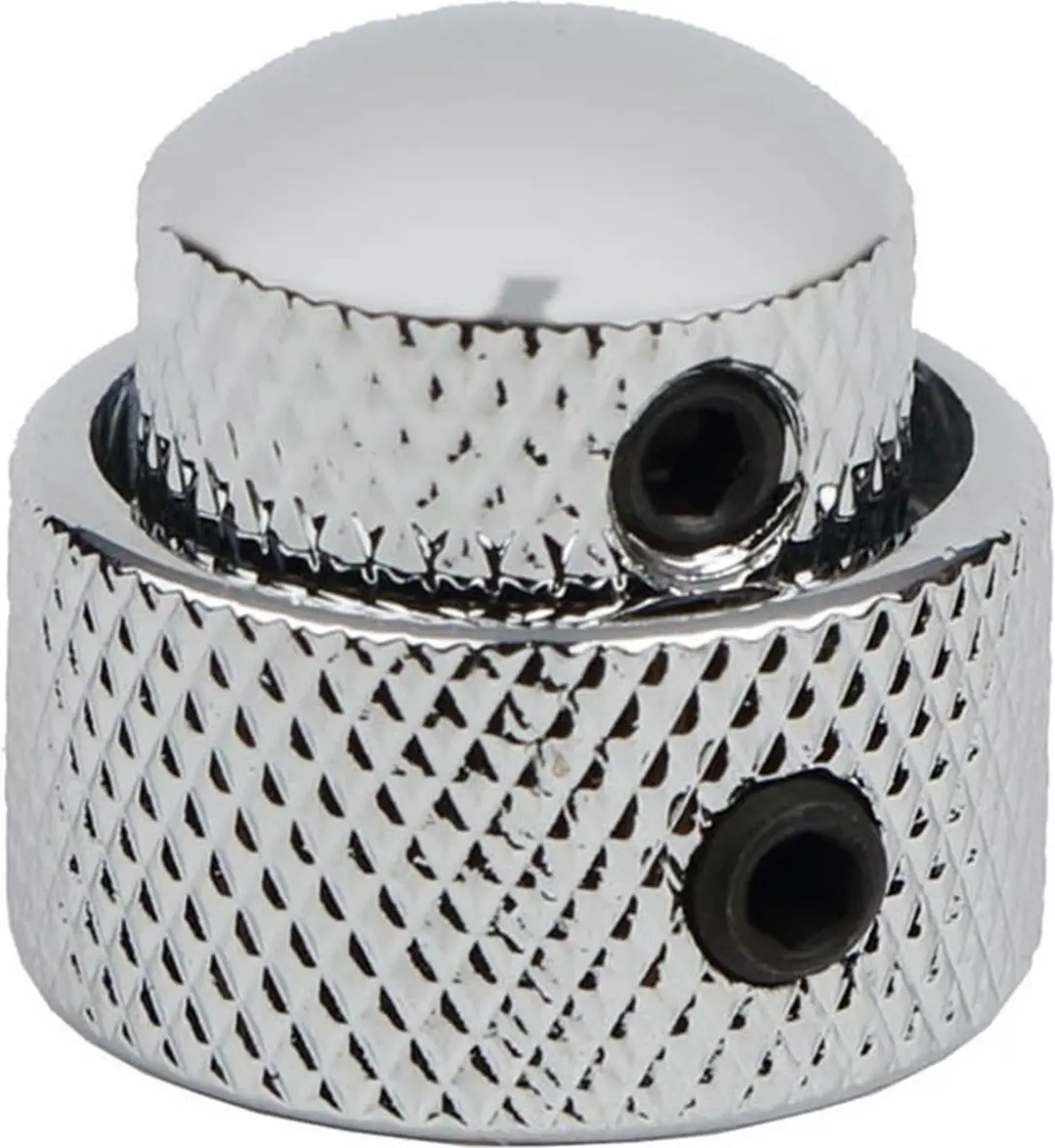 Boston KCH-270 Dubbele Koepelknoop Metaal Chroom 14x11 + 19x10mm