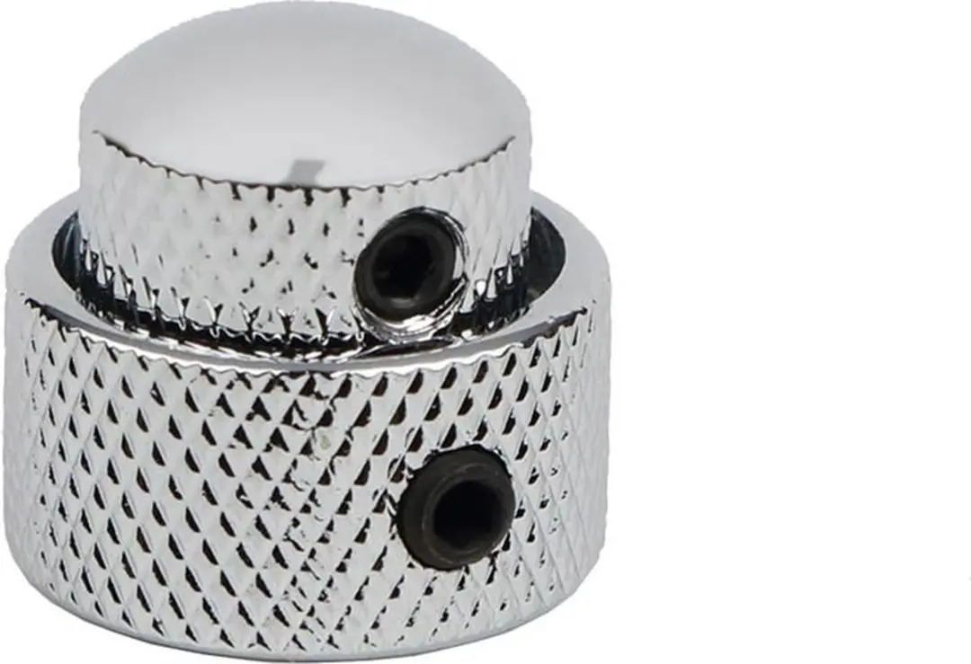 Boston KCH-270 Dubbele Koepelknoop Metaal Chroom 14x11 + 19x10mm