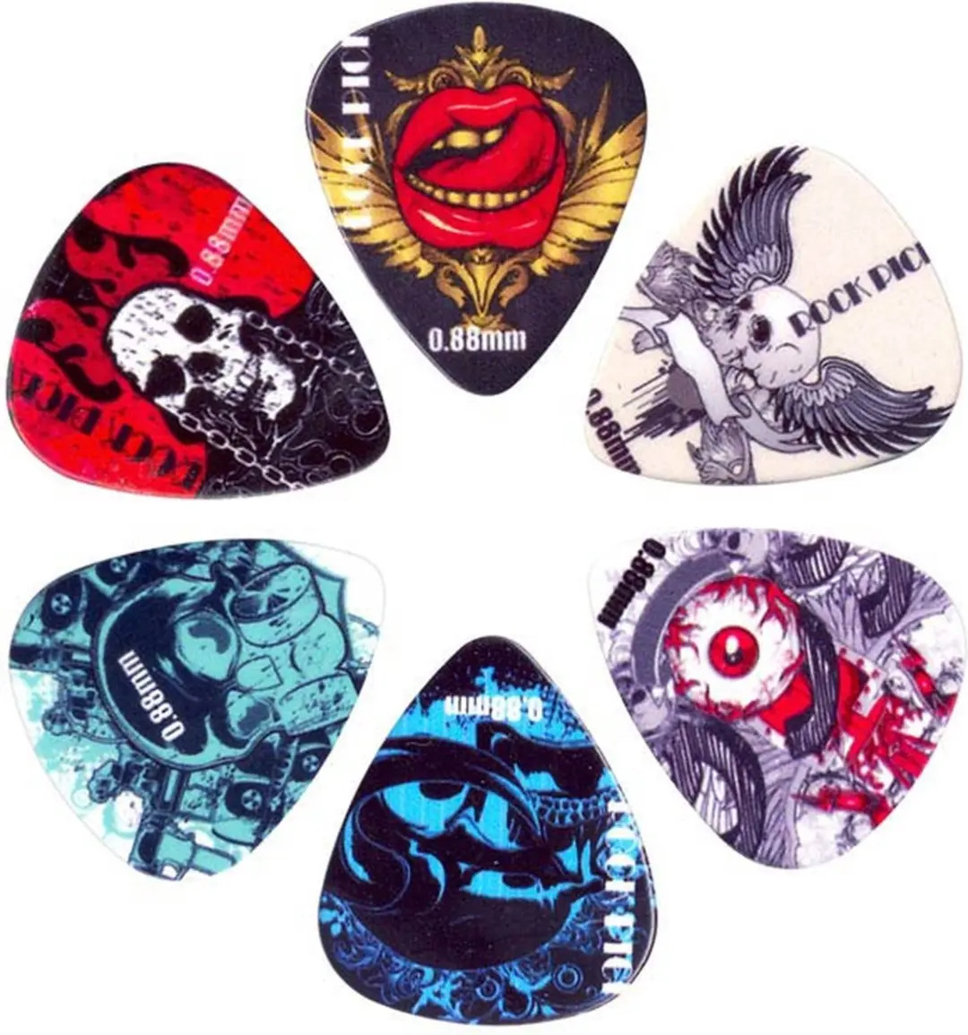 Boston BRP6-088 Plectrumset Celluloid 0.88mm - 6 Stuks