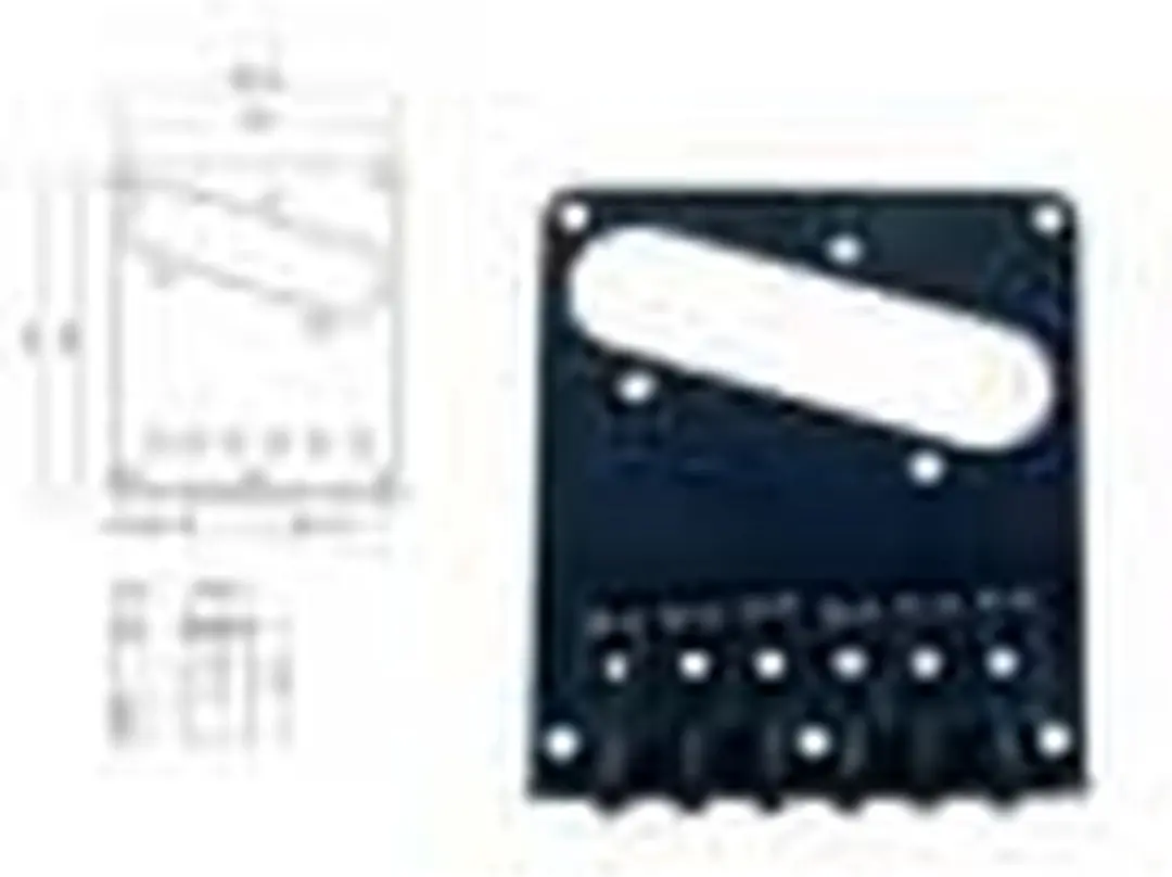 Boston T-66-B Brug-Staartstuk - Zwart - afbeelding 2 van 2
