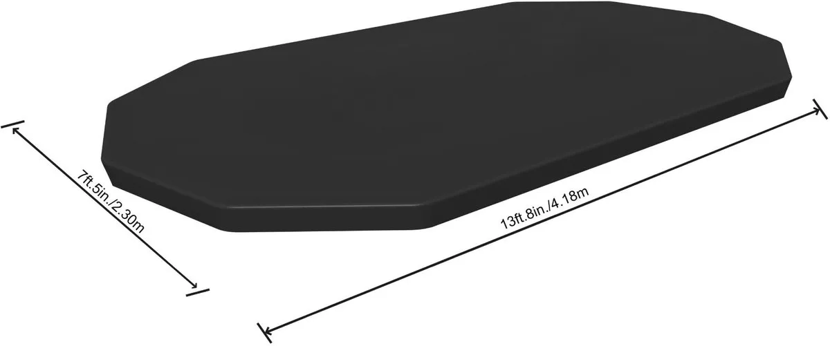 Bestway Afdekzeil Ovaal 58425 - 427x250cm Zwart - afbeelding 6 van 6