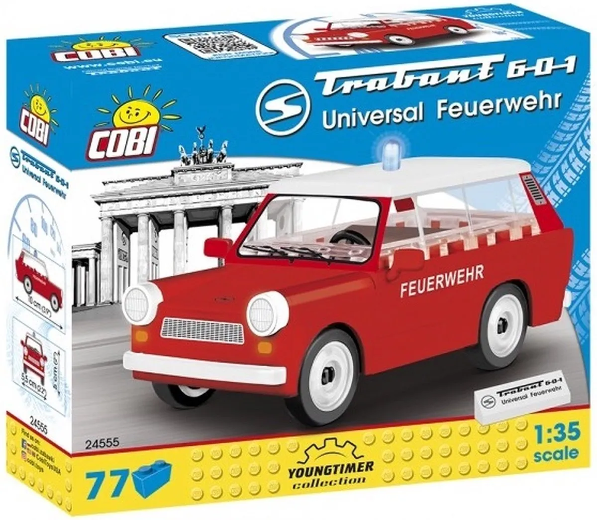 Cobi Trabant 601 Brandweerwagen