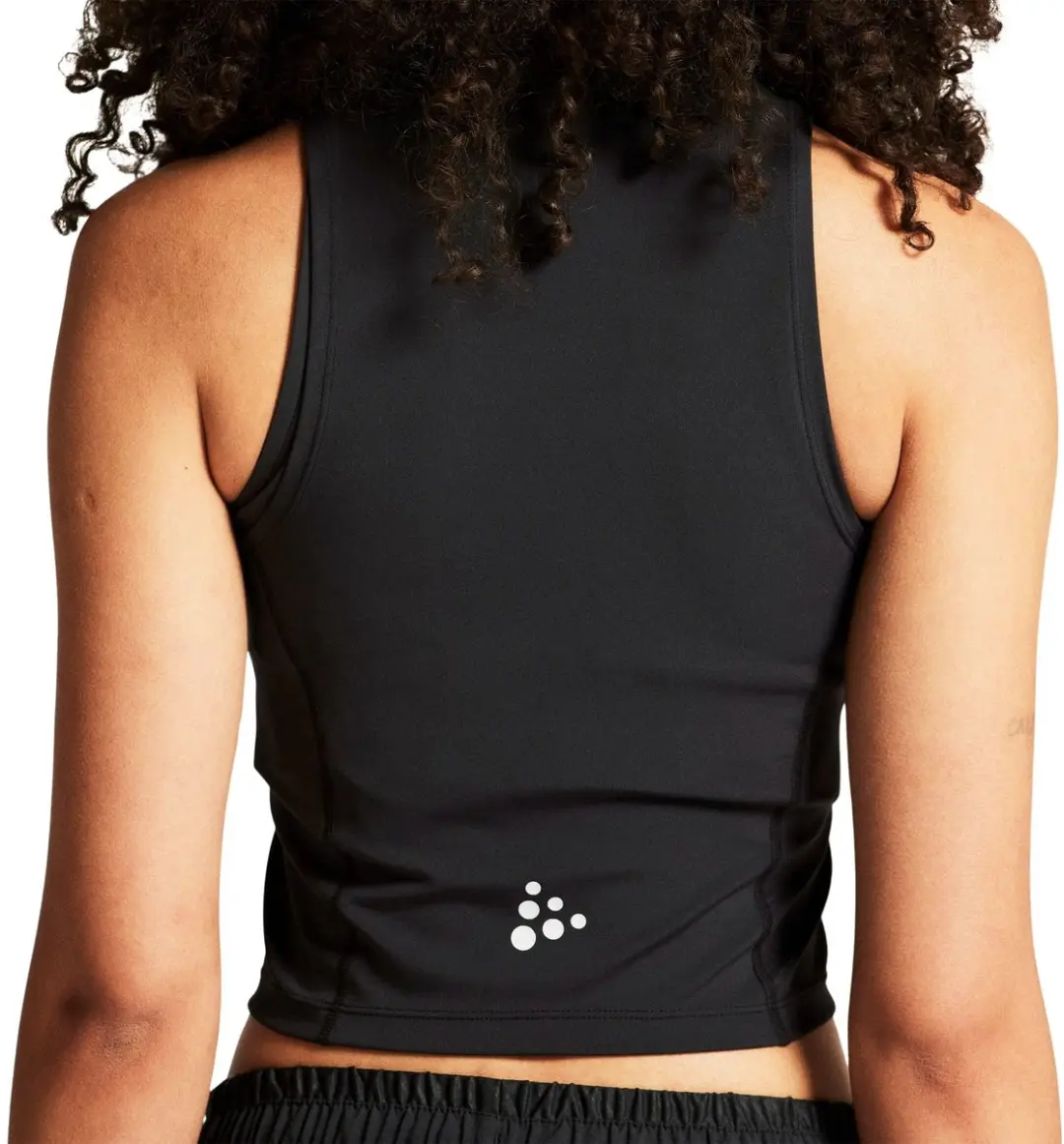 Craft Rush 2.0 Cropped Singlet Dames XS - Zwart